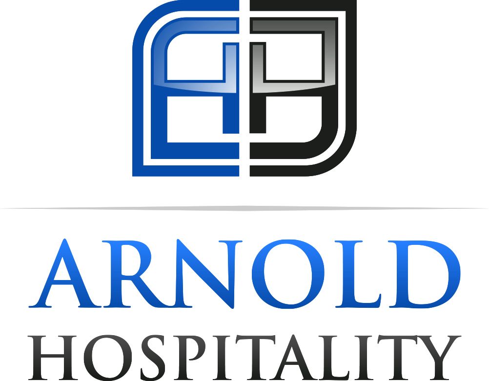A logo of the arnold hospitality company.